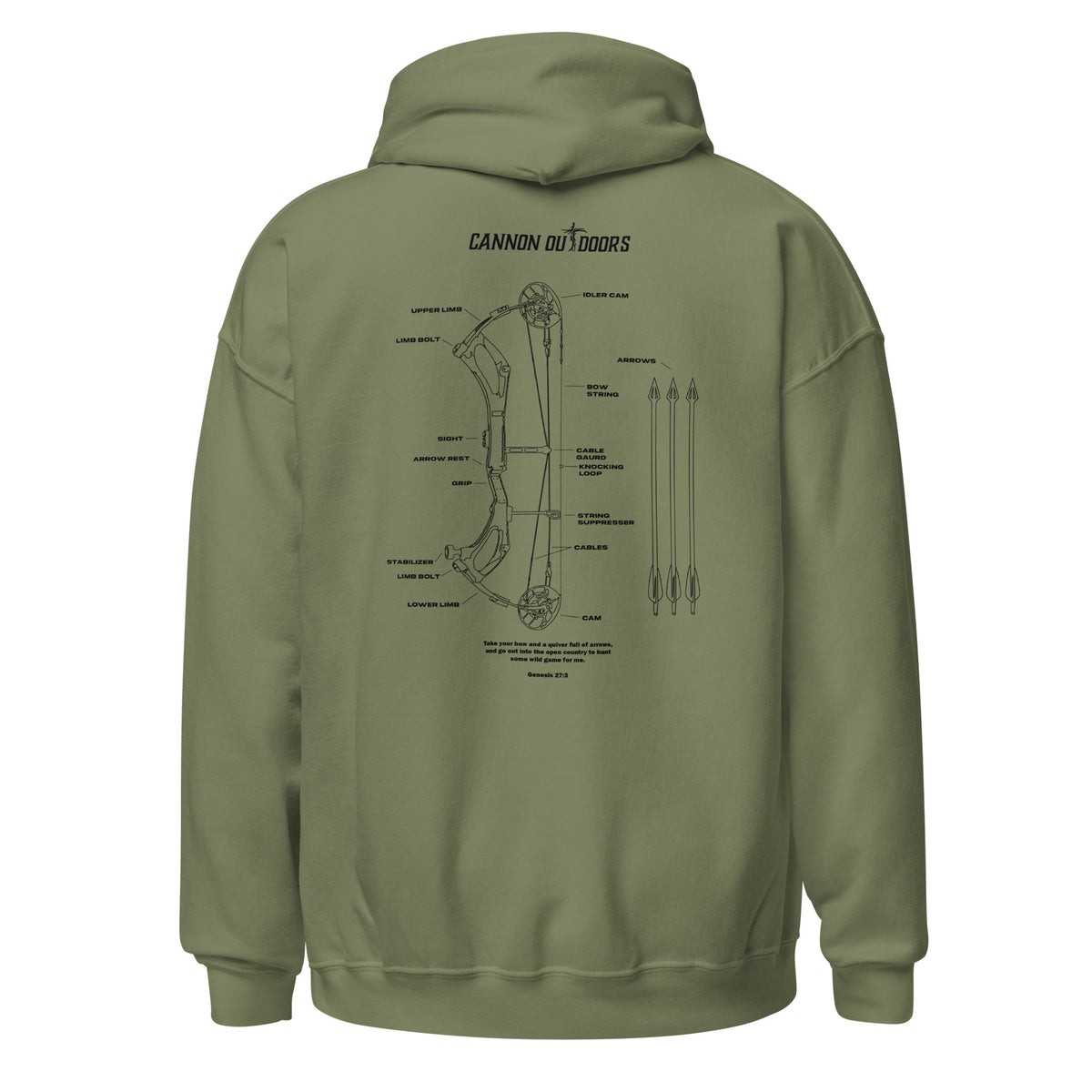 Genesis 27:3 - Take Your Bow Hoodie